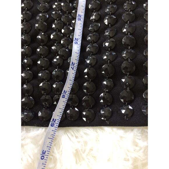 Black Romper front rhinestone details made to order in Brazil - Picture 4 of 6